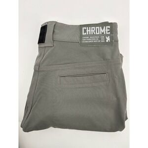 Chrome Industries Shorts Men's Size 32 Gray Nylon Stretch Cycling Casual